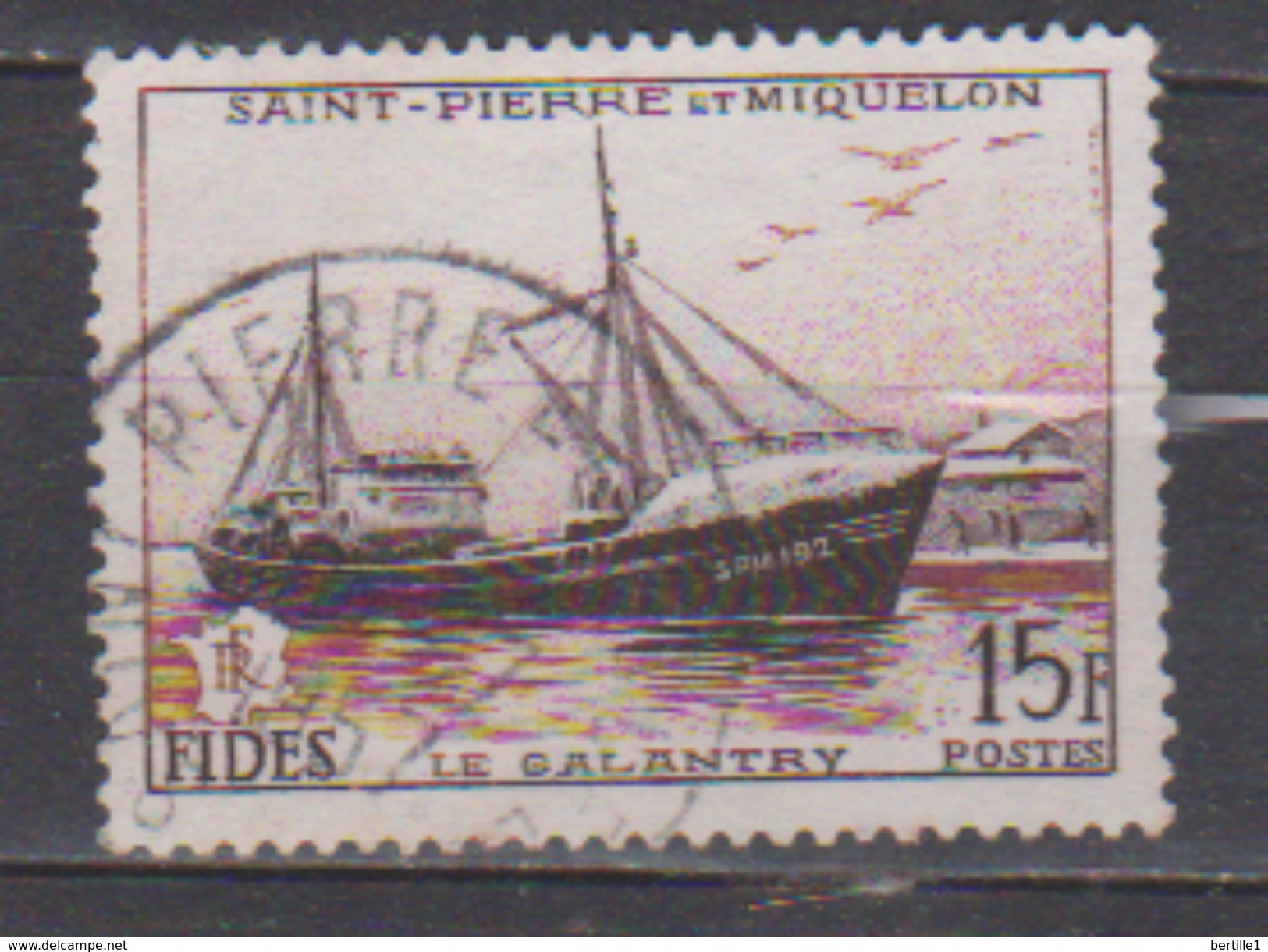 SAINT PIERRE ET MIQUELON             N°  352     ( 8 )     OBLITERE         ( O    3059 ) - Used Stamps