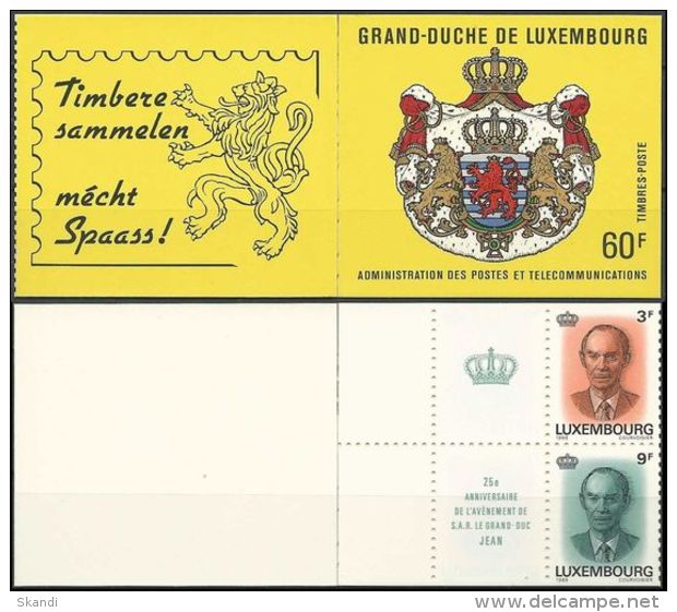 LUXEMBURG 1989 Mi-Nr. MH 2 Markenheft/booklet ** MNH - Postzegelboekjes