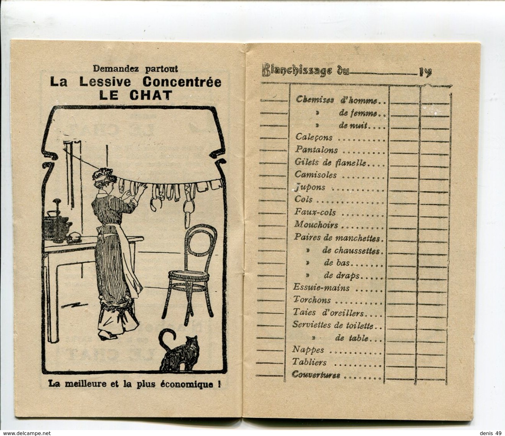 Savon Le Chat Marseille: Calendrier 1930 Publicité - Chemist's (drugstore) & Perfumery