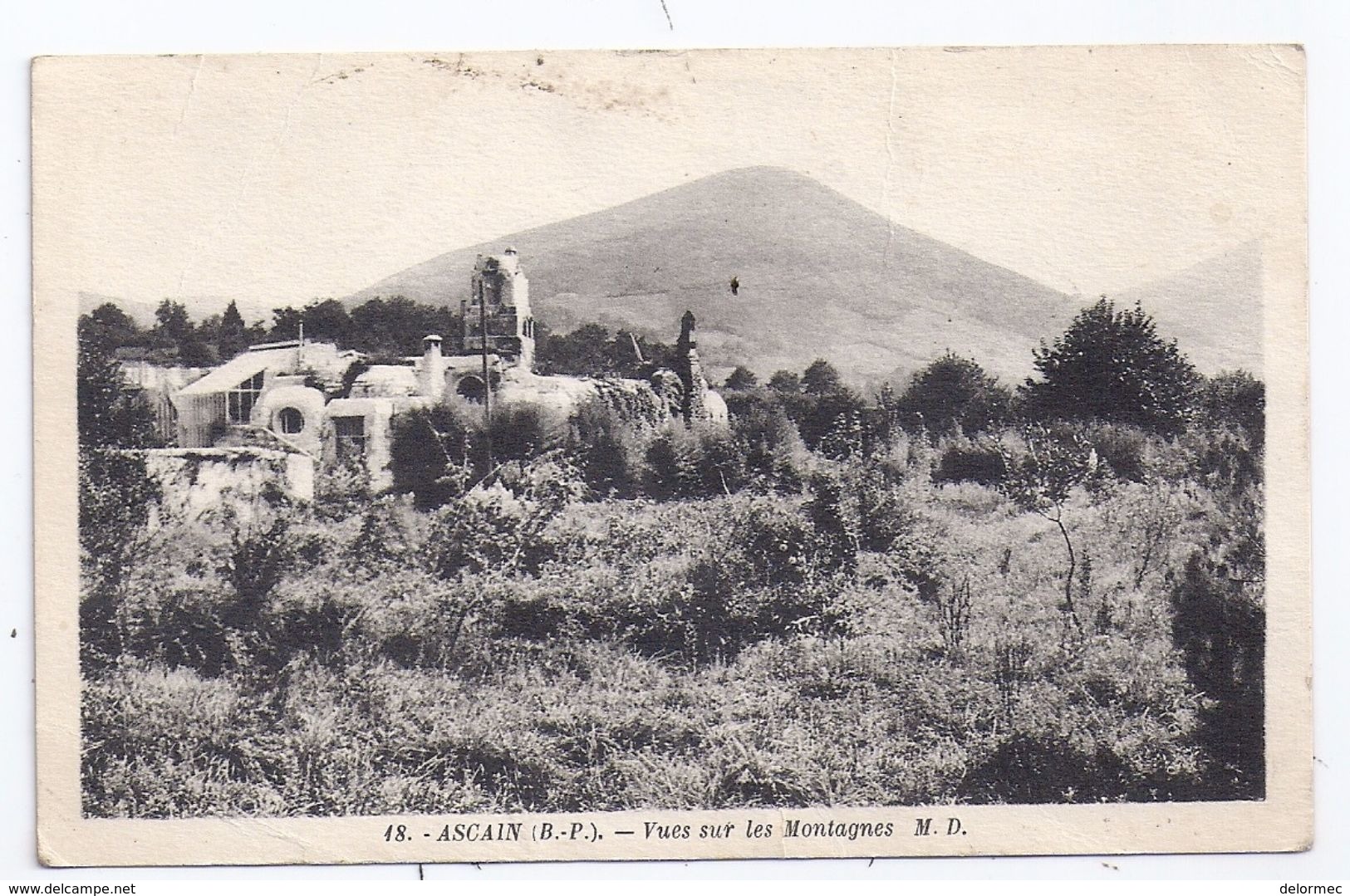 CPSM Ascain 64 Pyrénées Atlantiques Vues Sur Les Montagnes éditeur Marcel Delboy N°18 - Ascain