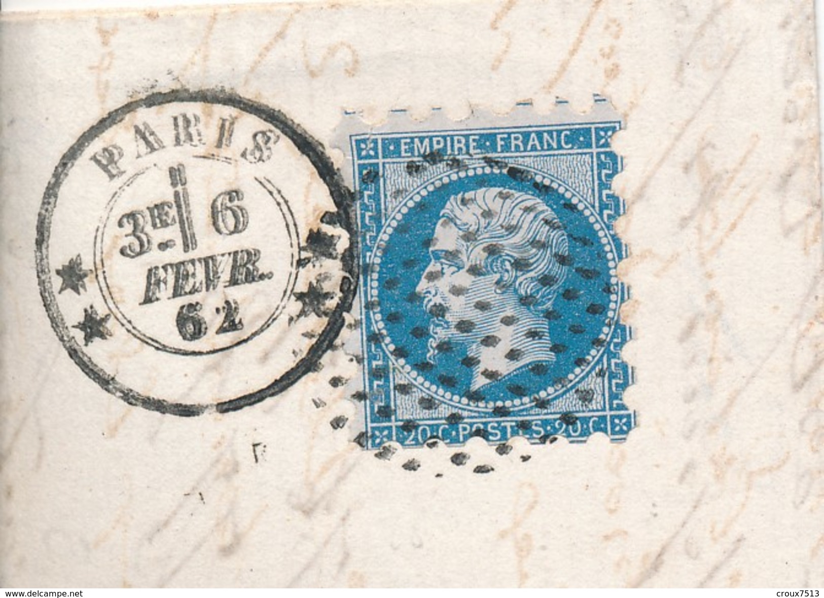 Cercle De Points (3309**) Sur LAC Signée GOEBEL Avec N° 14 20 C Bleu Avec Piquage SUSSE TB. - 1849-1876: Période Classique