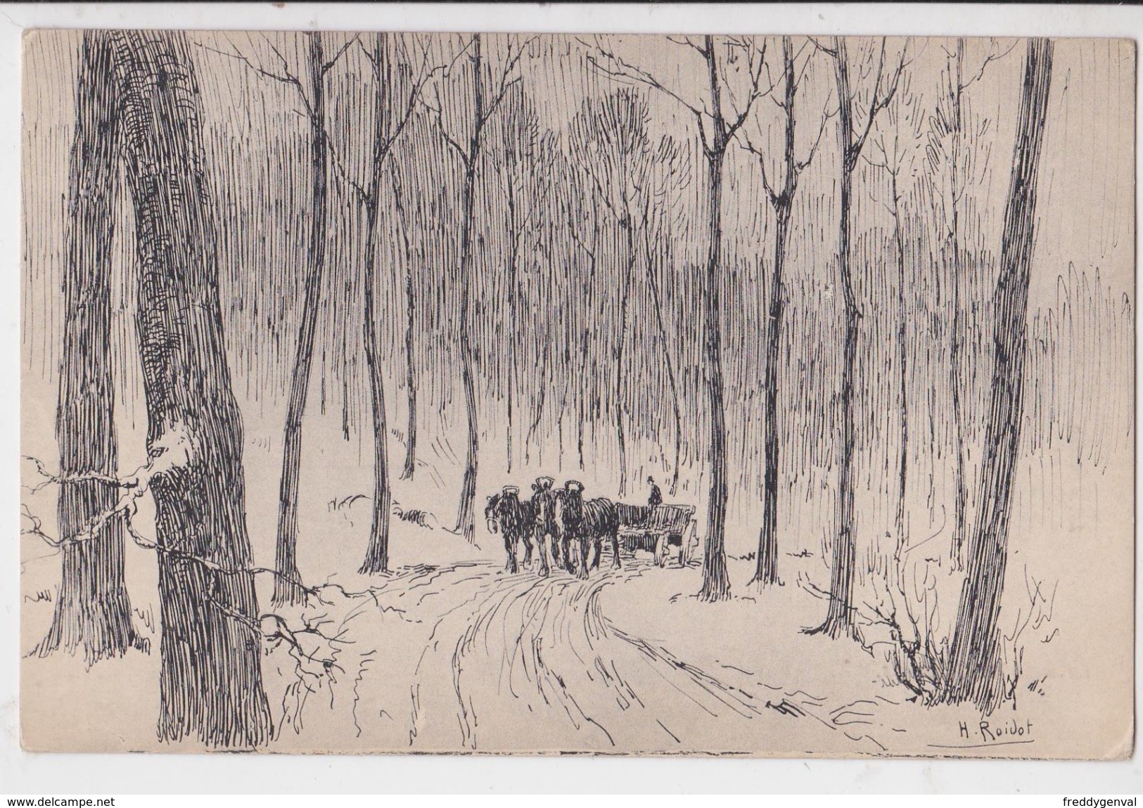 BOIS DE SCHAVEYS DESSIN DE H. ROIDOT - Beersel