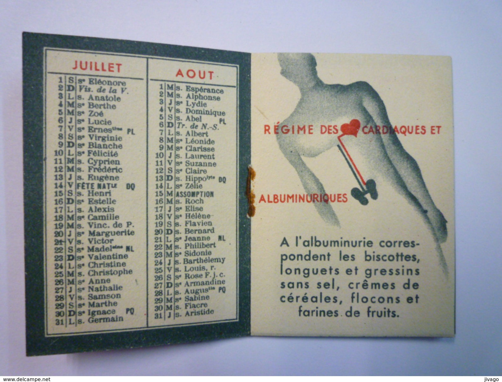 PETIT CALENDRIER  PUB  " G. PAUL "   1933    - Small : 1921-40