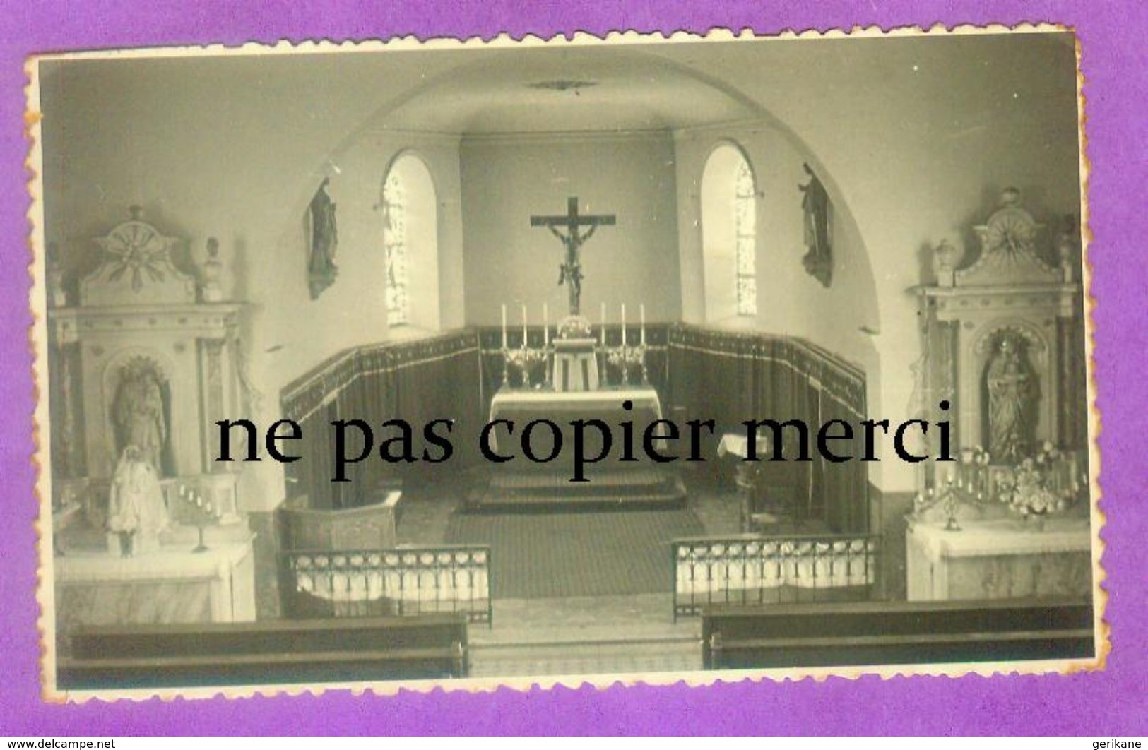 PIERREPONT - Carte Photo Interieur De L' Eglise - Autres & Non Classés