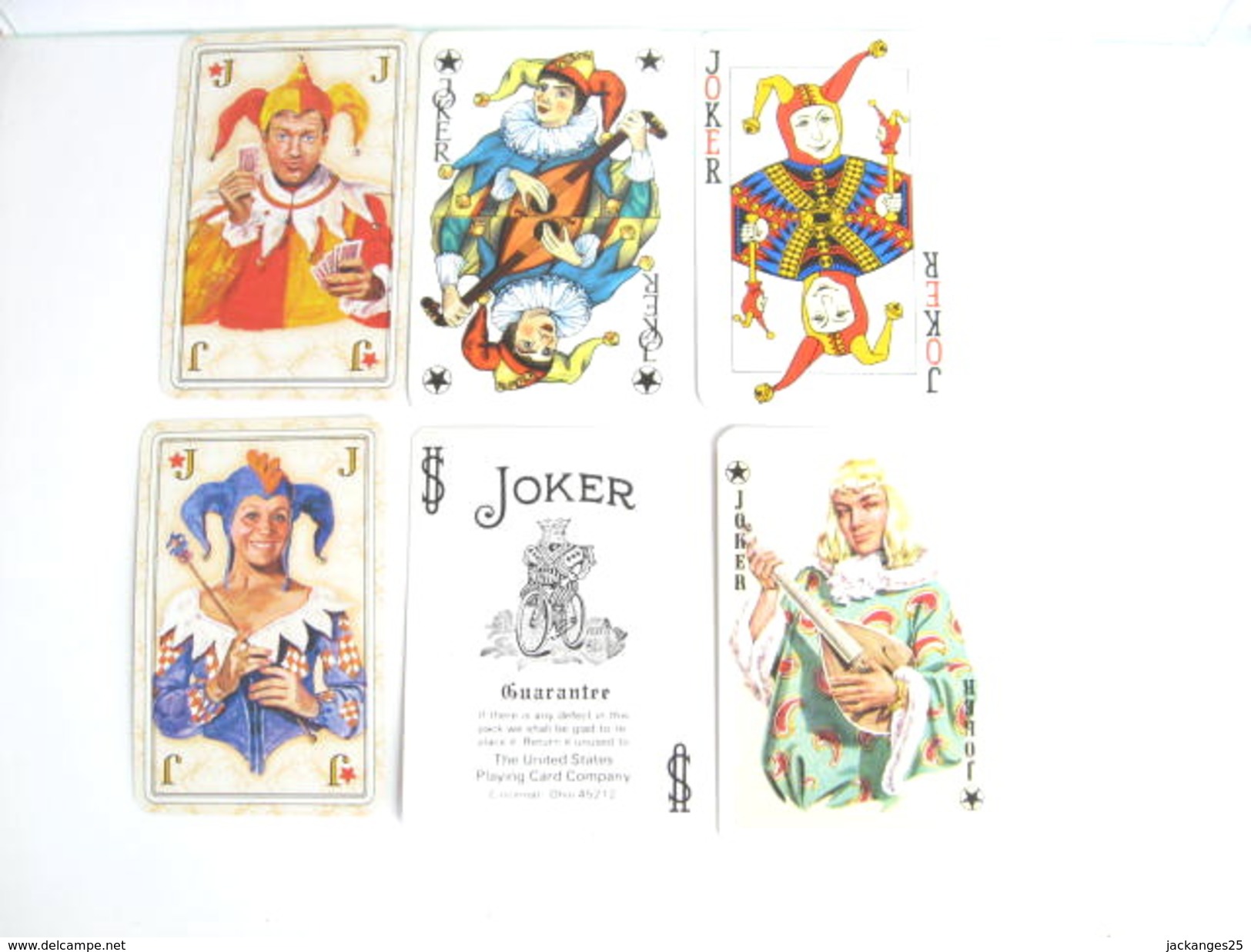 UN LOT N° 12 DE 6 JOKERS TOUS DIFFERENTS - Cartes à Jouer Classiques