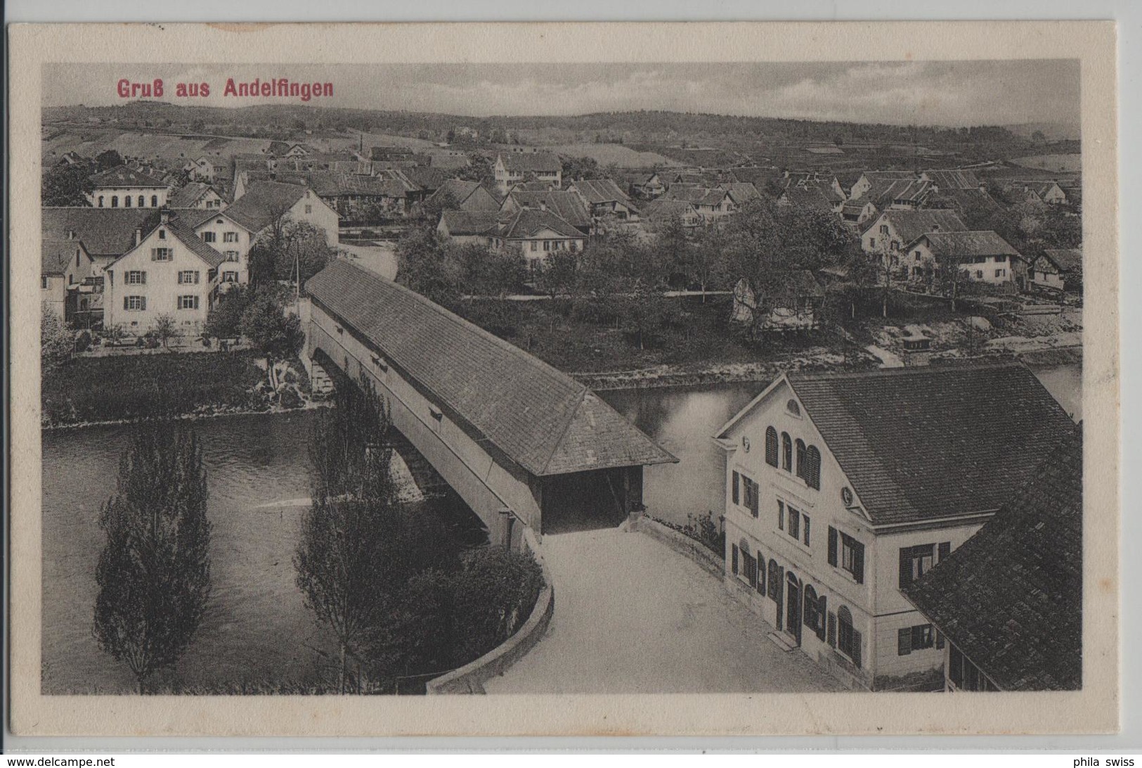 Gruss Aus Andelfingen - Holzbrücke - Andelfingen