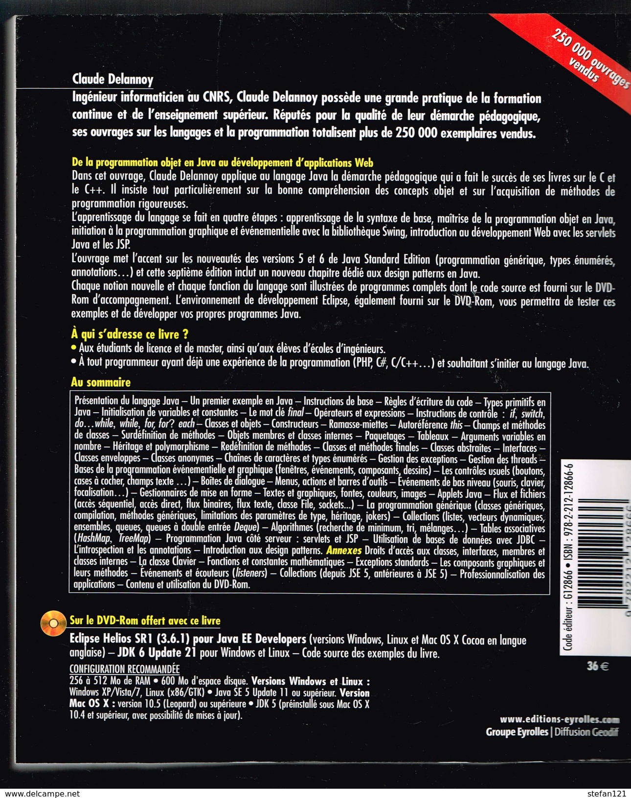 Programmer En Java - Claude Delannoy - 2011 - 876 Pages 23 X 19 Cm - Informatica