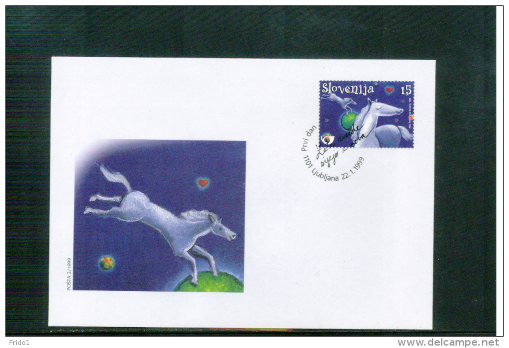 Slowenien / Slovenia 1999 Love FDC - Autres & Non Classés