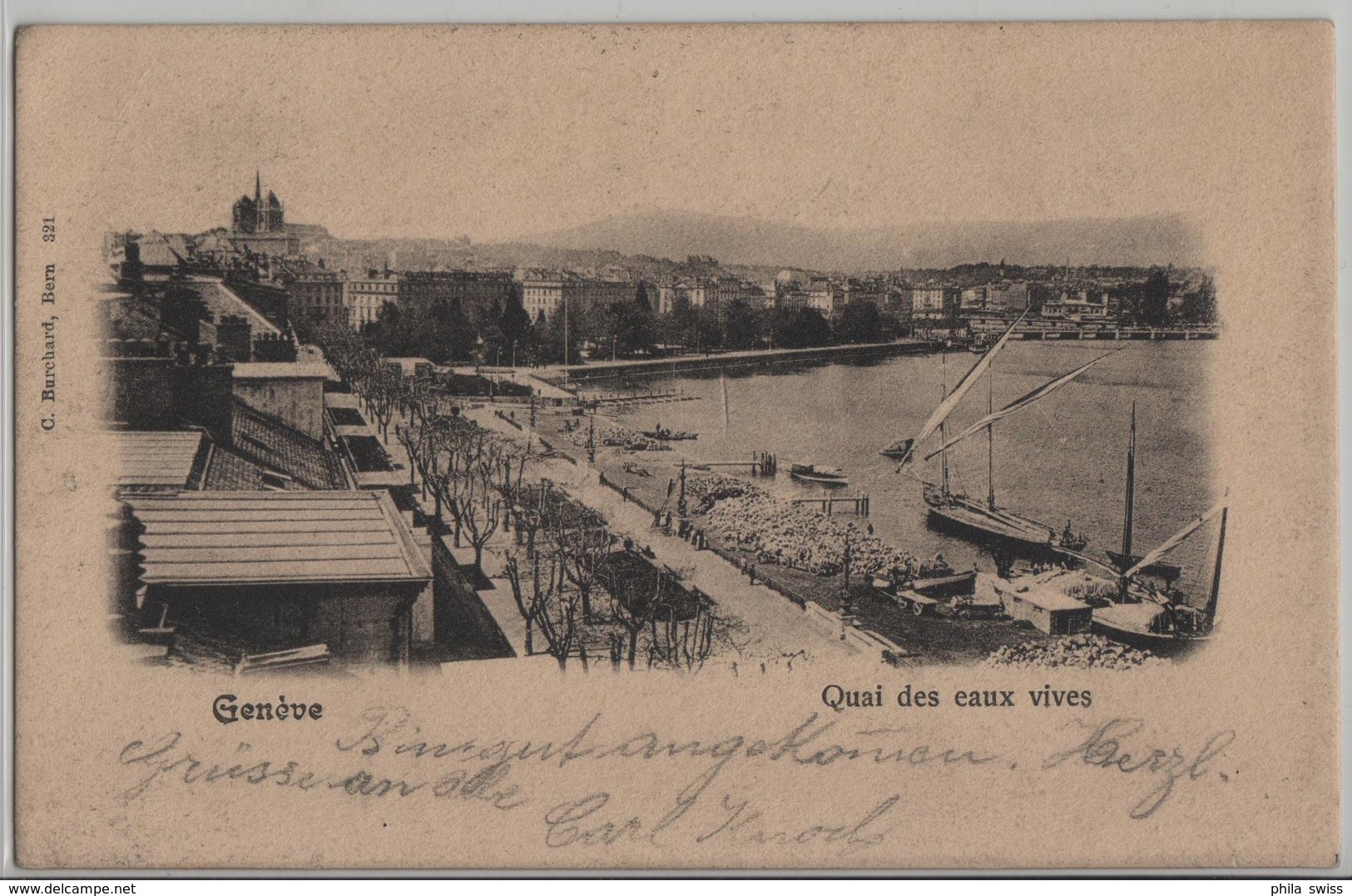 Geneve - Quai Des Eaux Vives - Genève