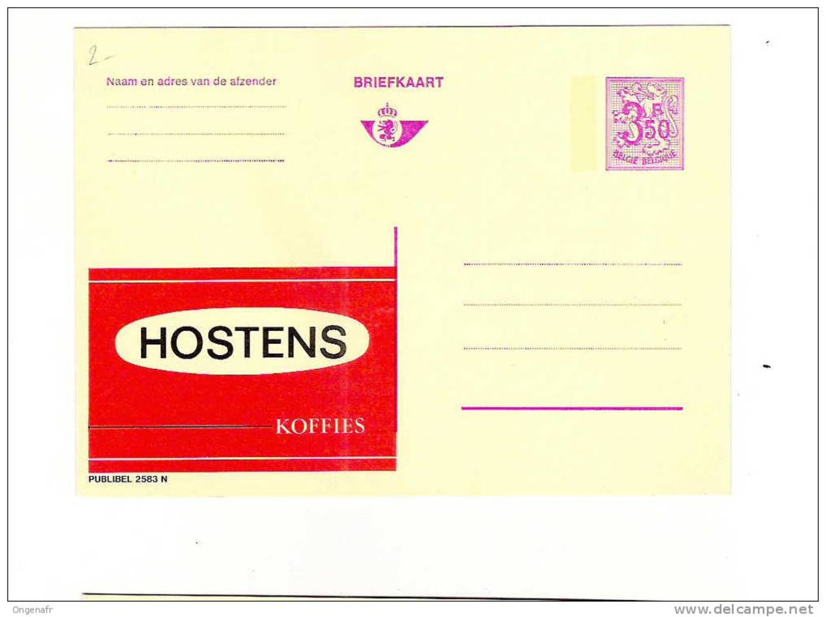 Publibel Neuve N° 2583 N (HOSTENS   Koffies) - Publibels