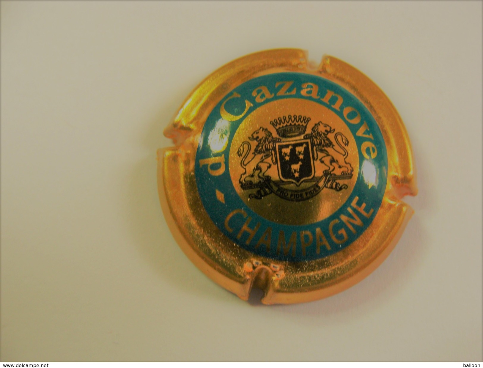 CAPSULE - PLAQUE DE MUSELET DE CHAMPAGNE - De Cazanove - De Cazanove