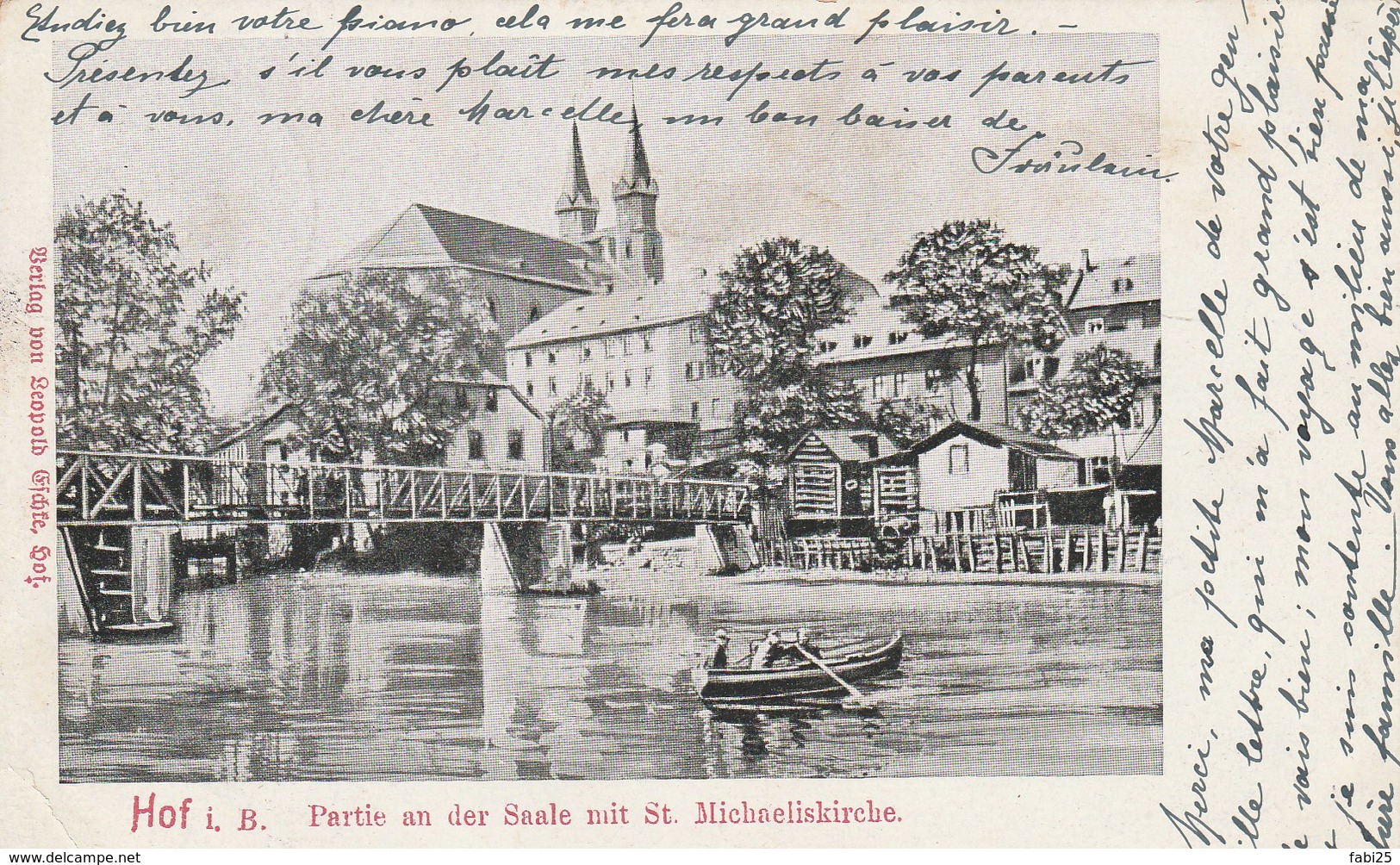 Hof I. B. Partie An Der Saale Mit St. Michaeliskirche - Hof