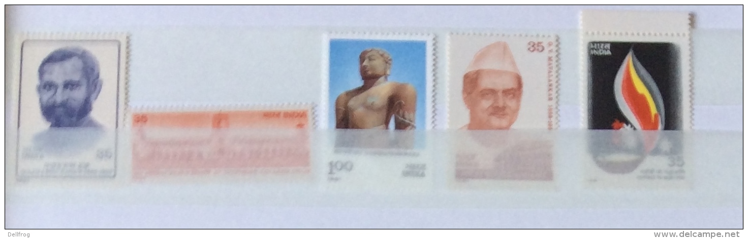 India 1981 Sg 997 998 999 1000 1001 1002 1003 Singles Mnh - Unused Stamps