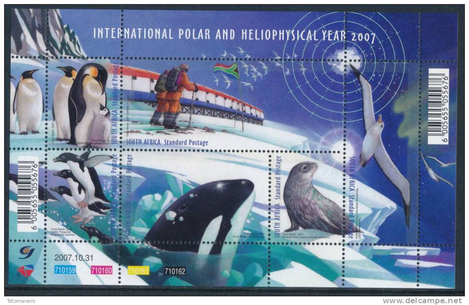 SOUTH AFRICA 2007 IPY International Polar Year, Block** - Anno Polare Internazionale