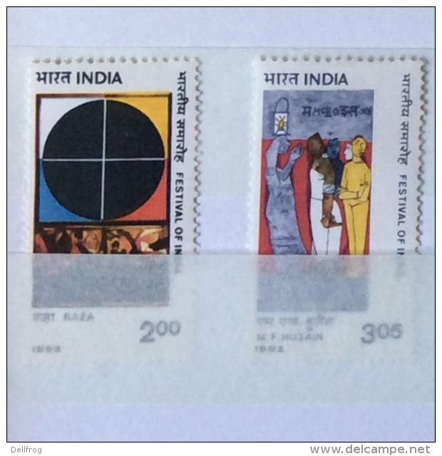 India 1982 SG  1047, 1048 SINGLES AND 1050-1 FESTIVAL SET Mvlh - Unused Stamps