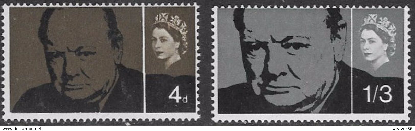 GB SG661-662 1965 Churchill Ord Set Unmounted Mint [2/0908/25D] - Unused Stamps