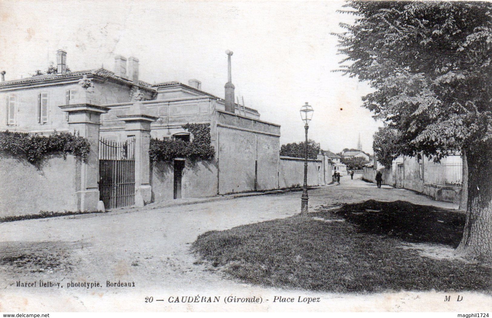 Cpa (33) - Caudèran - Place  Lopez (carte Ra...) - Autres & Non Classés