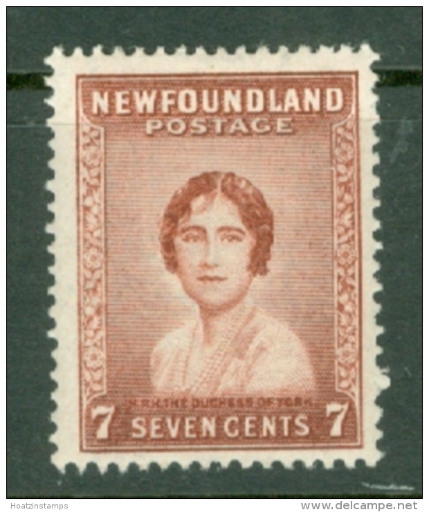 Newfoundland: 1932/38   Pictorial  SG226     7c      MH - 1908-1947