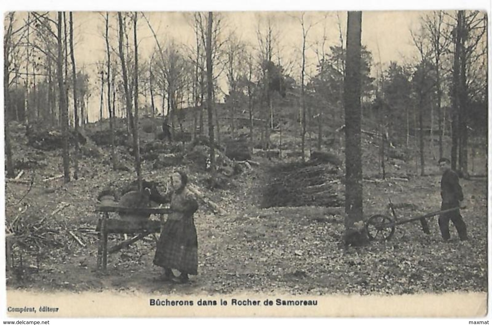 BUCHERONS DANS LE ROCHER DE SAMOREAU - Autres & Non Classés