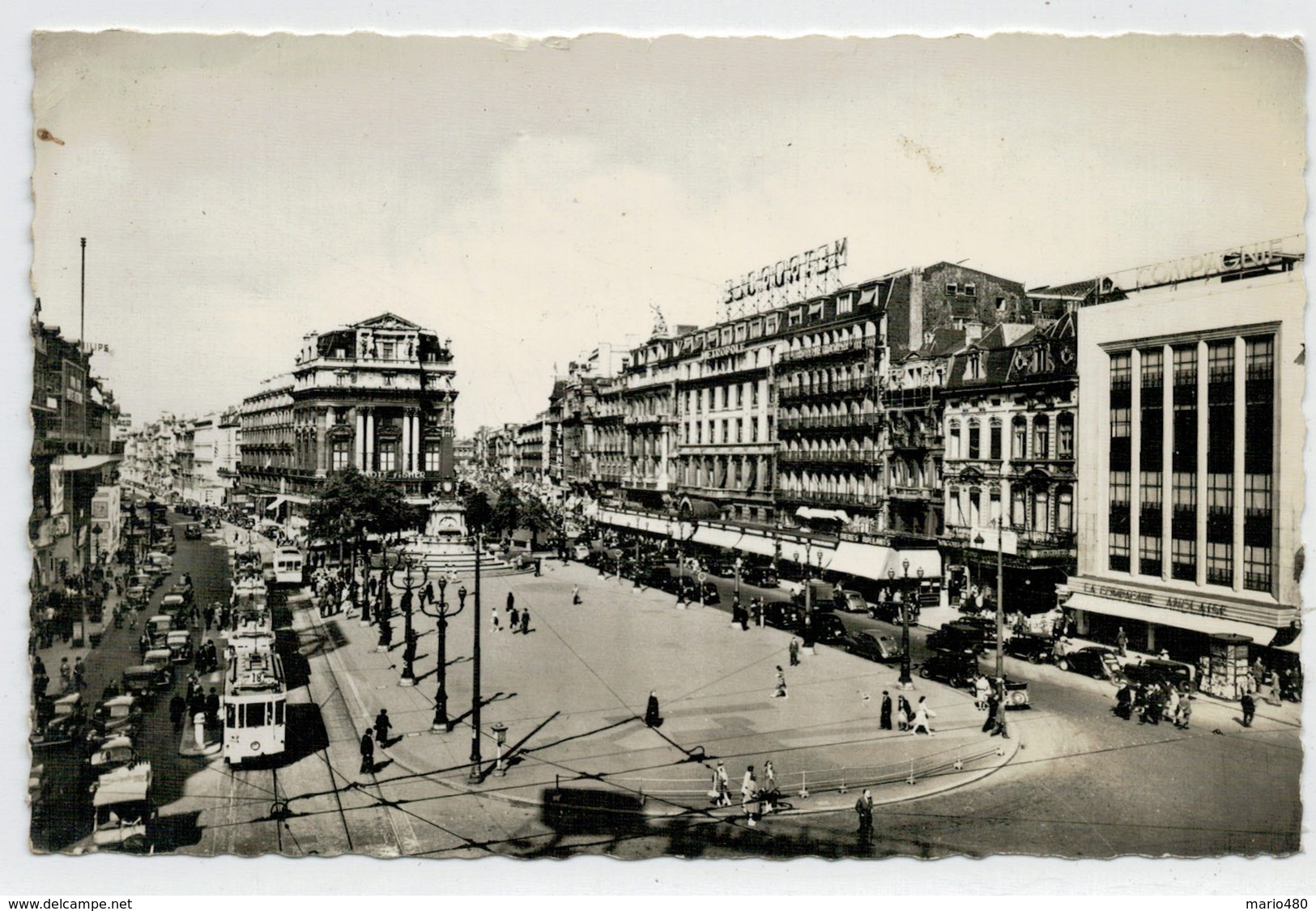 BRUXELLES   PLACE  DE  BROUCKERE       2 SCAN   (VIAGGIATA) - Viste Panoramiche, Panorama