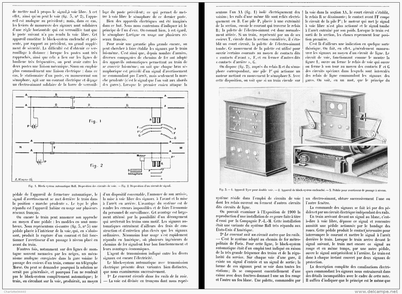 LE BLOCK-SYSTEM   1902 - Ferrovie