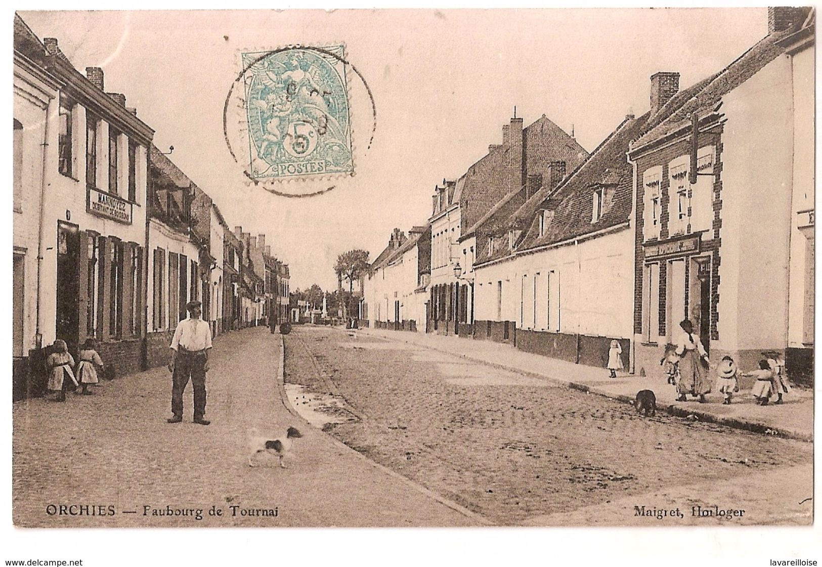 CPA 59 ORCHIES FAUBOURG DE TOURNAI RARE ! - Orchies