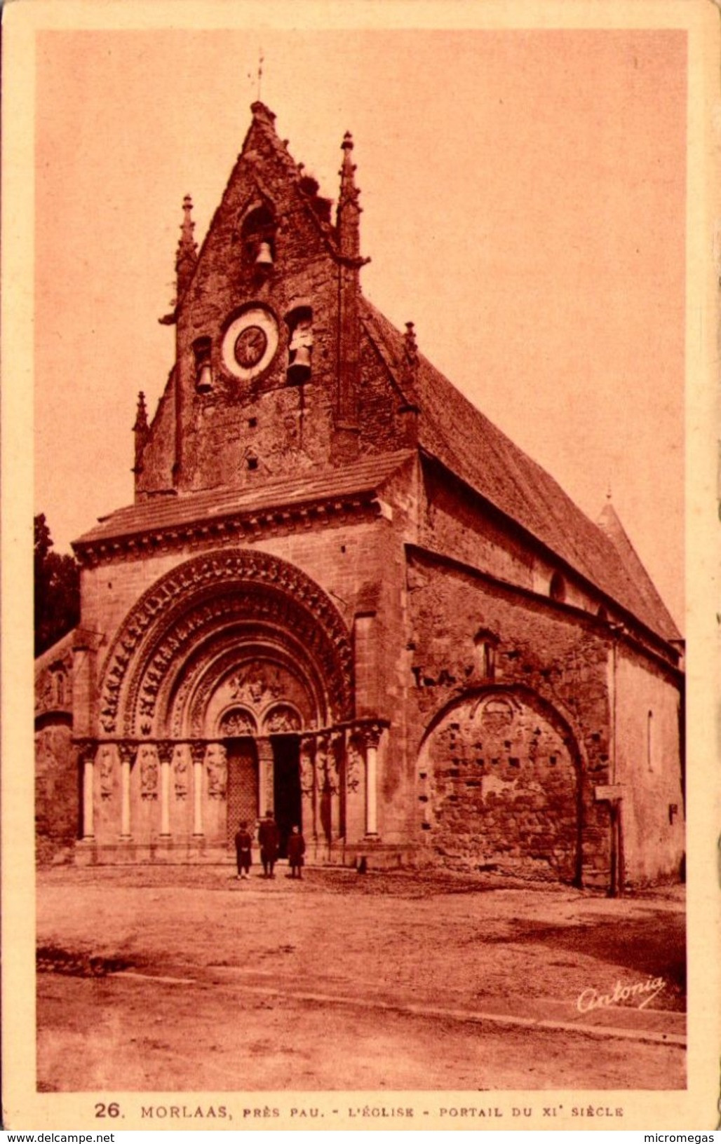 MORLAAS - L'Eglise - Portail Du XIe Siècle - Morlaas