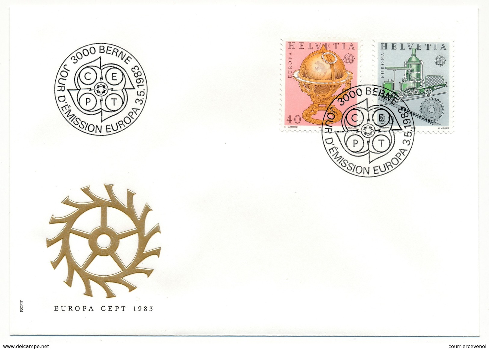 SUISSE - 3 Enveloppes FDC -  EUROPA 1983 - Berne - 3/05/1983 - FDC