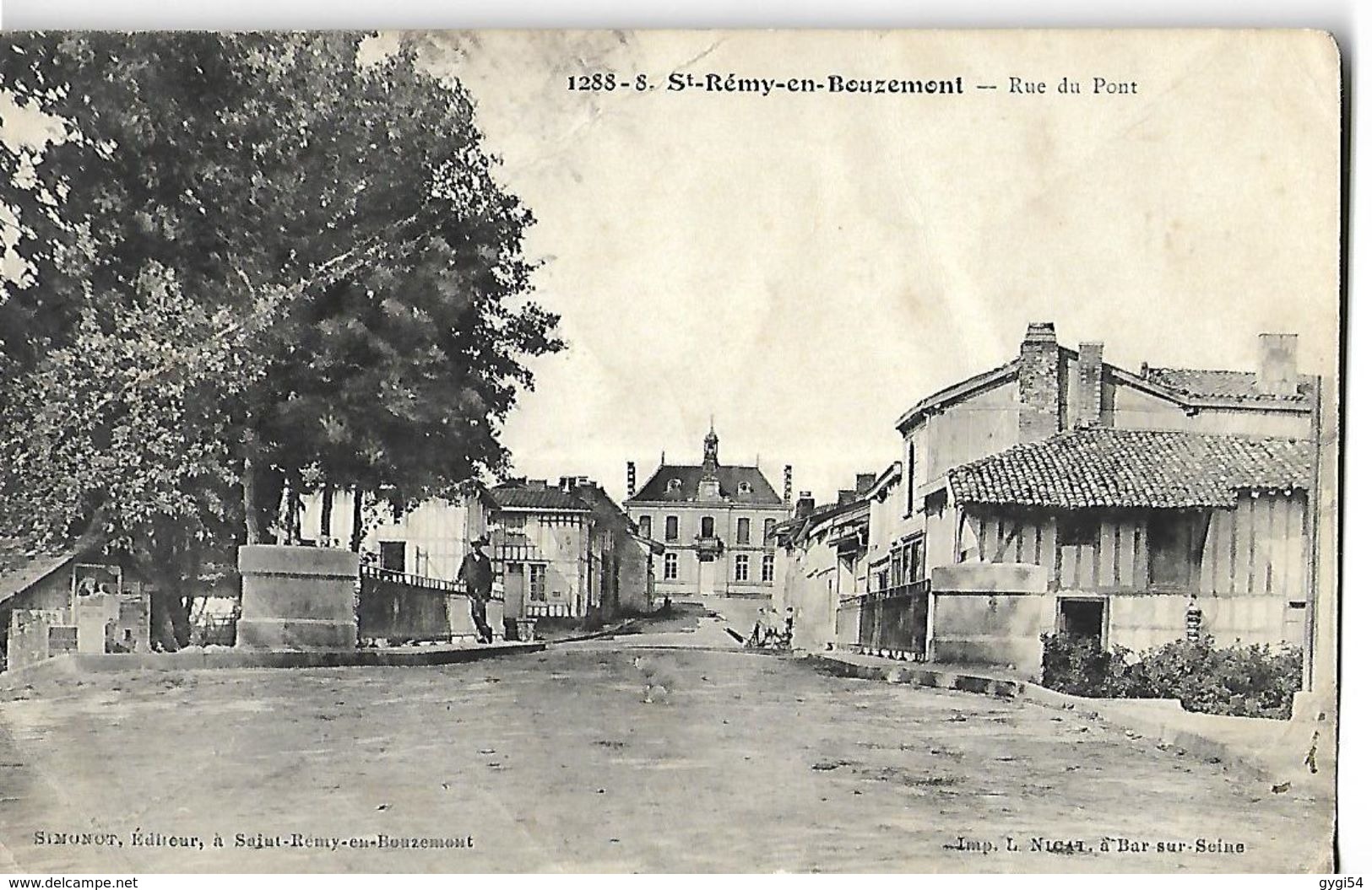 ST Rémy  En Bouzemont  Rue Du PontCPA 1903 - Saint Remy En Bouzemont