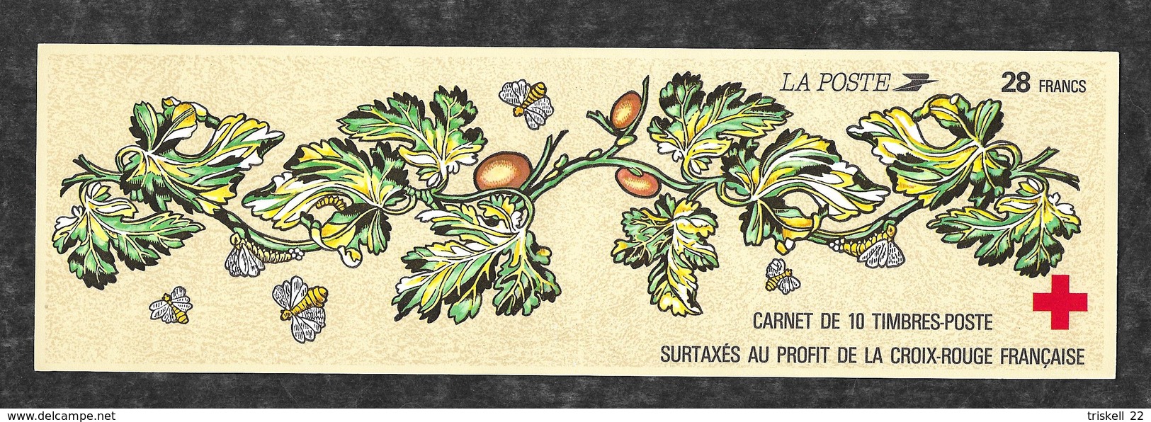 Couverture de carnet Croix Rouge - Commémoratifs - journée du timbre - vide de timbres : lot de 56 talons