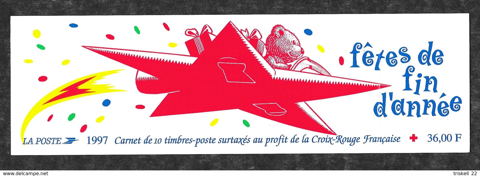 Couverture de carnet Croix Rouge - Commémoratifs - journée du timbre - vide de timbres : lot de 56 talons