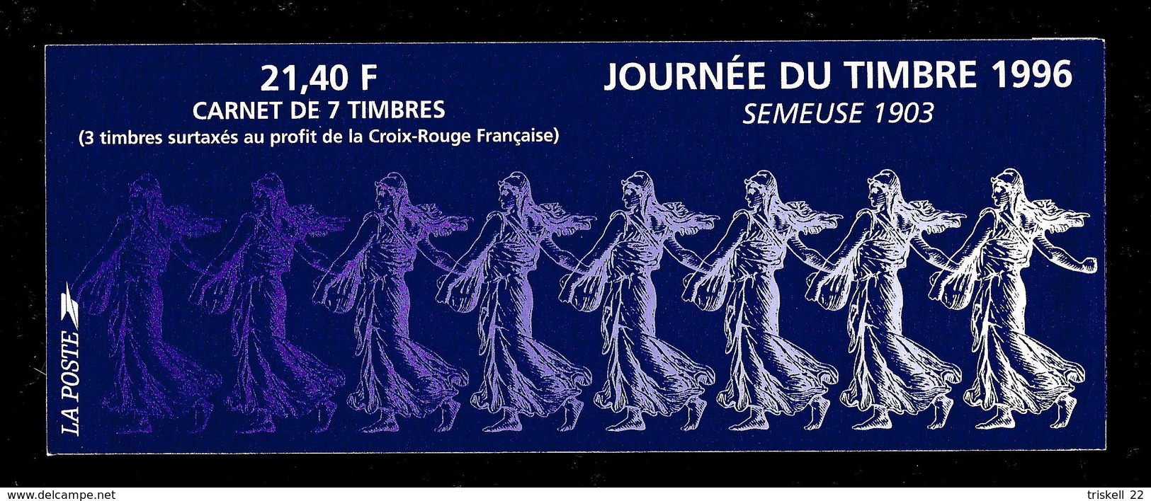 Couverture de carnet Croix Rouge - Commémoratifs - journée du timbre - vide de timbres : lot de 56 talons