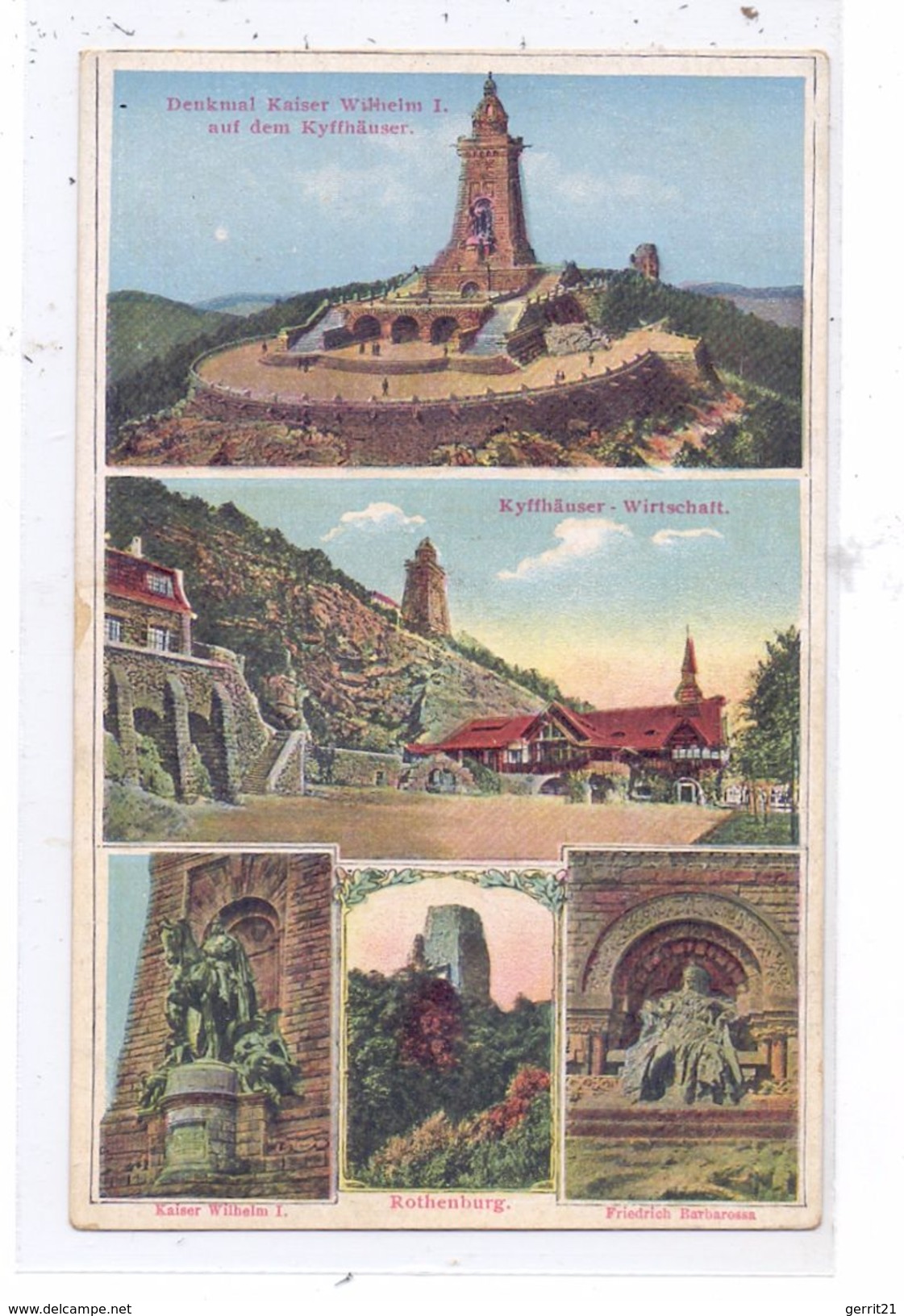 0-4712 KYFFHÄUSER, Kaiser - Wilhelm I Denkmal, Wirtschaft, Rothenburg, Barbarossa - Kyffhäuser