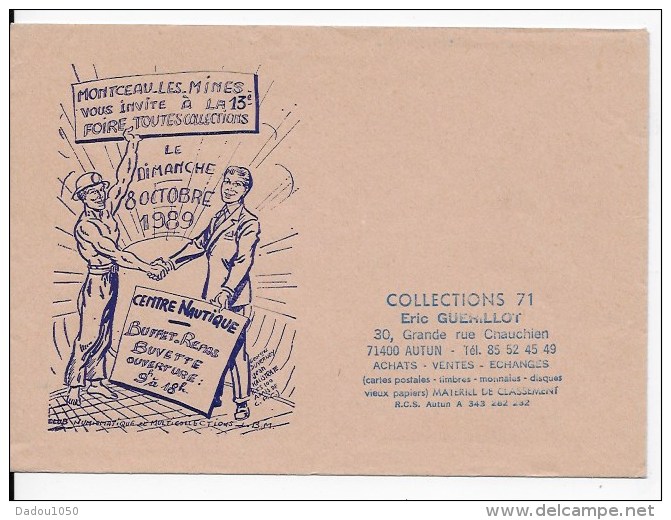 Enveloppe ,foire Toutes Collections 1989 Montceau Les Mines - Sonstige & Ohne Zuordnung