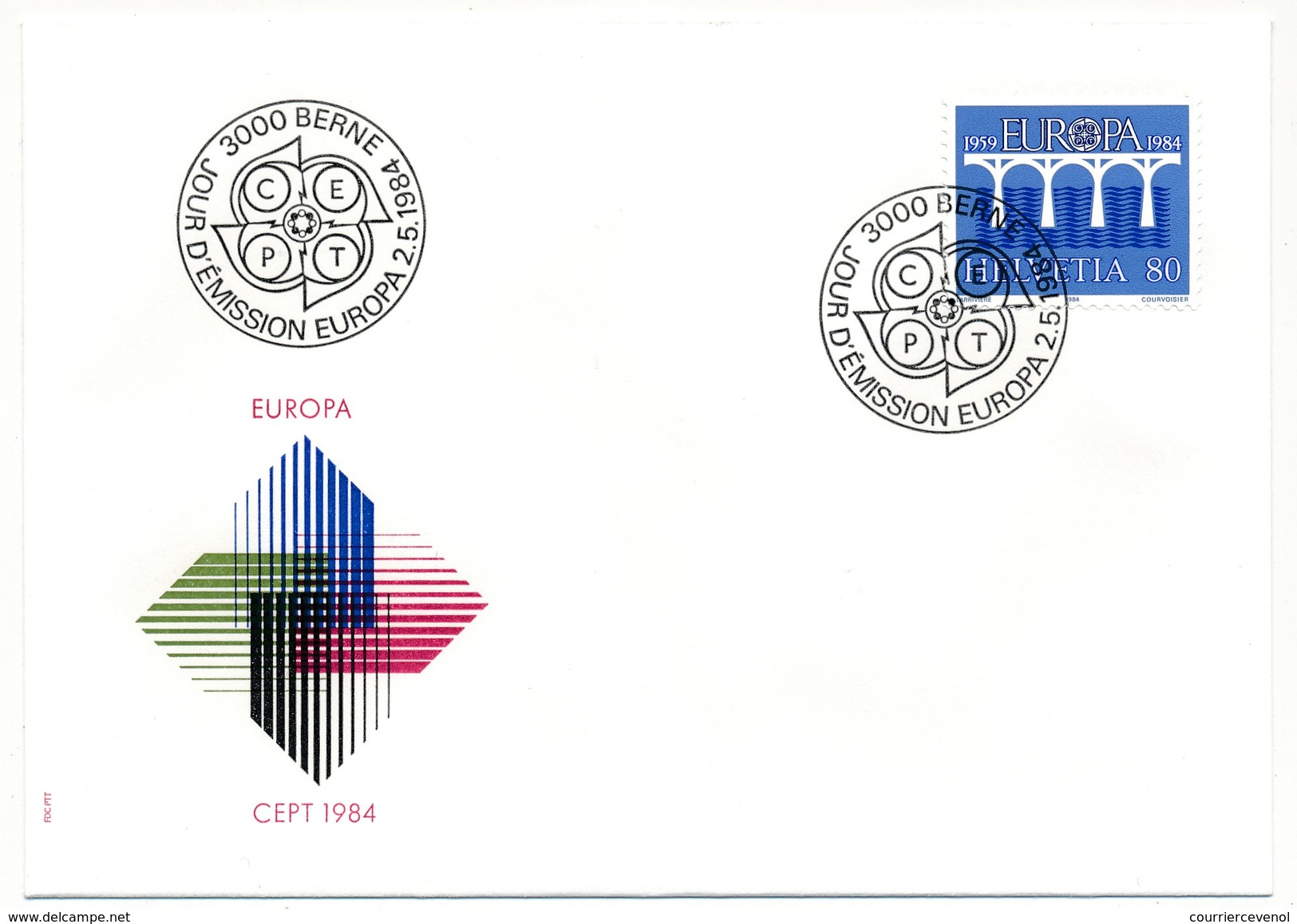 SUISSE - 3 Enveloppes FDC -  EUROPA CEPT 1984 - Bern - 2/05/1984 - FDC