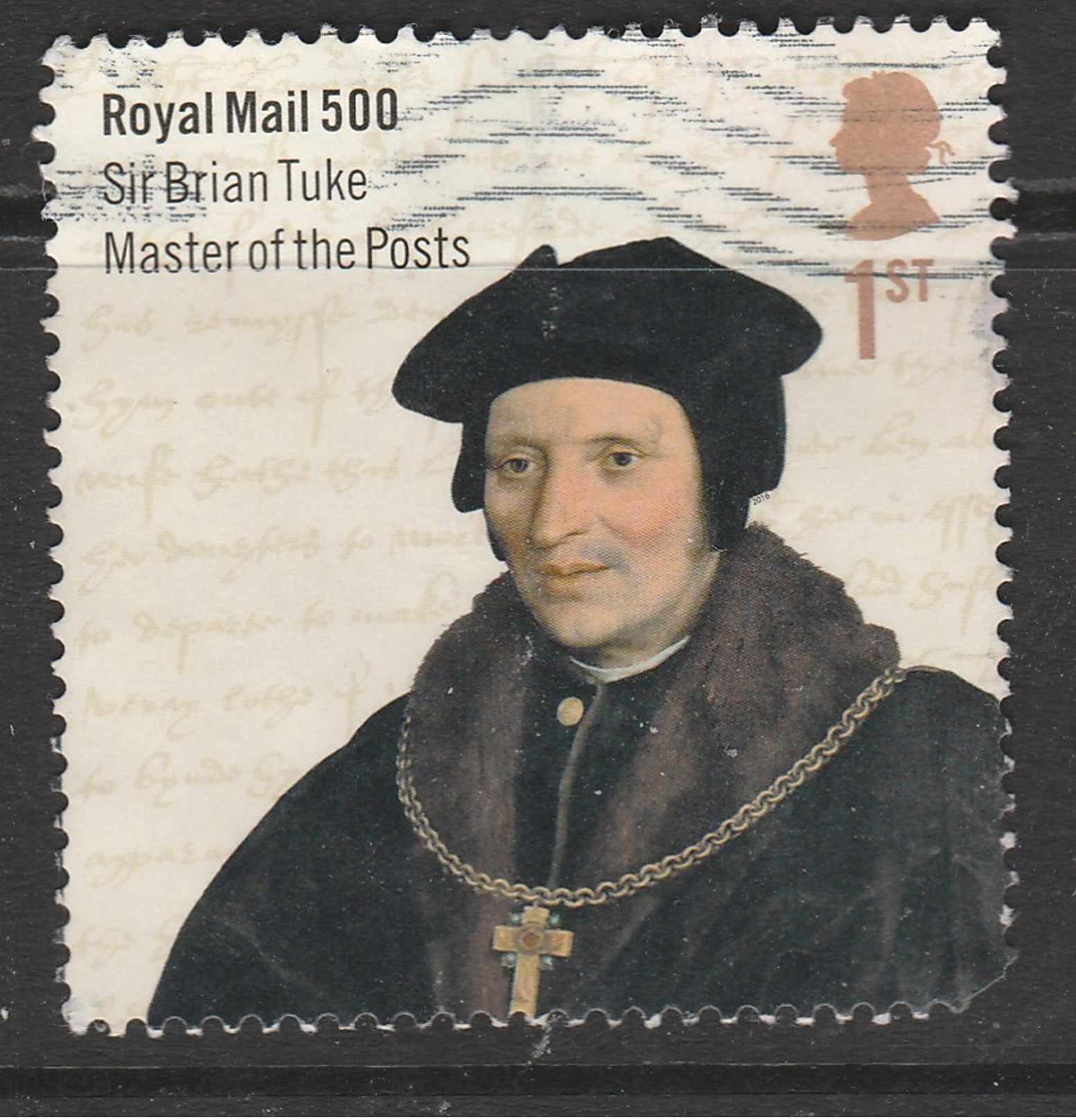 GB 2016 Royal Mail 500 (1st Issue) 1st Used - Used Stamps