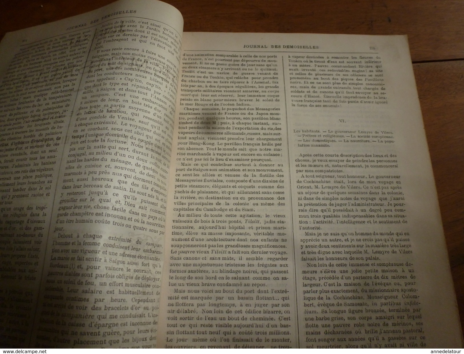 1883 Journal Des Demoiselles --->Saïgon (Vietnam) Et La Cochinchine Française;  Gaston De Foix; Etc - Non Classés