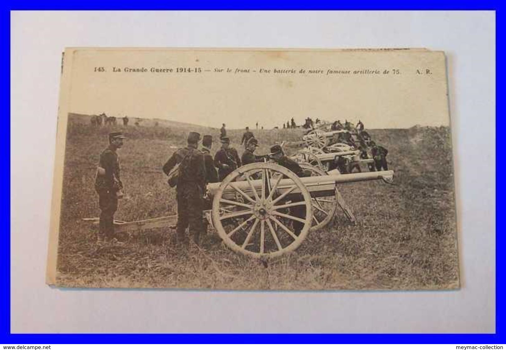 1914 - 18 WWI GGI Militaria 60 OISE COMPIEGNE Canon Allemand 77 Artillerie Francaise Batterie  75 En Position Boue - Compiegne