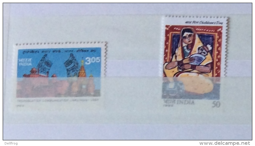 India 1982 Sg1055,1056,1058,1060,1067,1068, Singles First Three Are MLH Last Three MNH - Unused Stamps