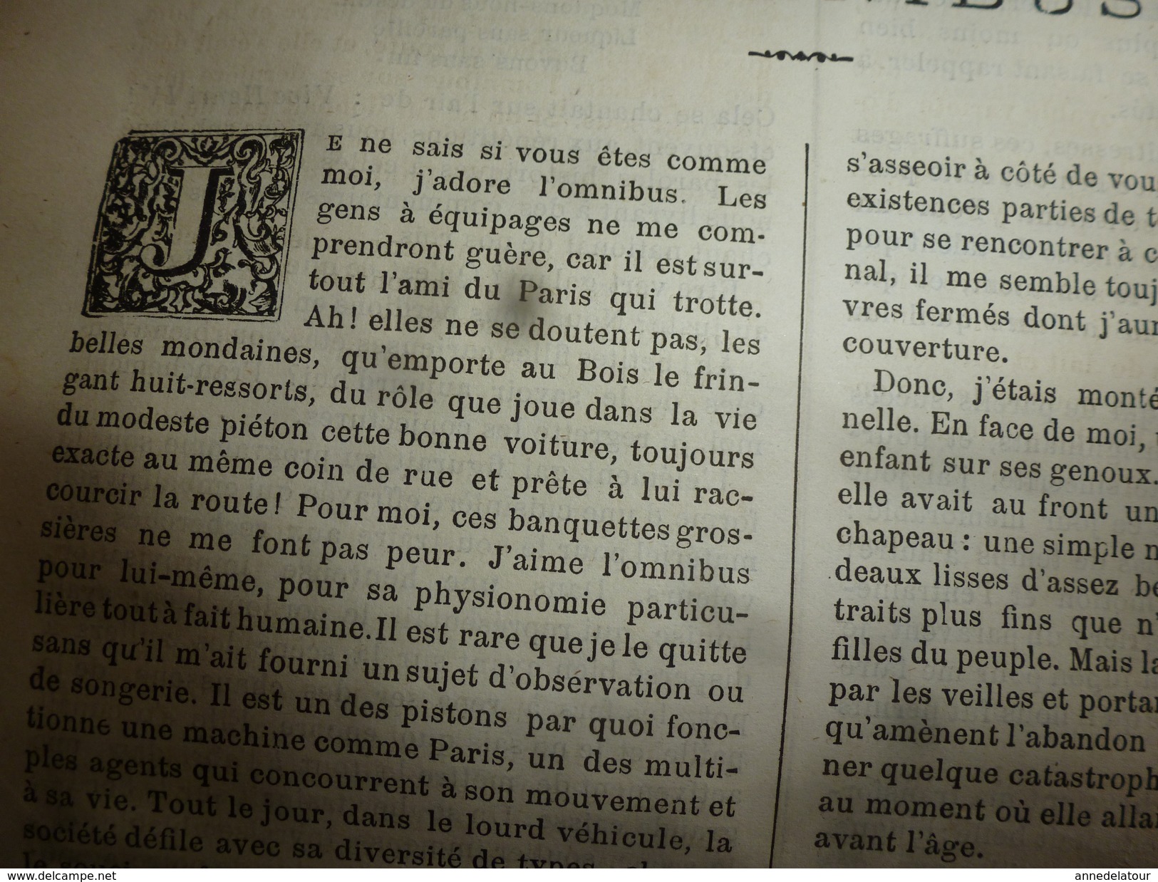 1883 Journal des Demoiselles  : Mémoires du comte de Ségur; En omnibus; Economie domestique;etc