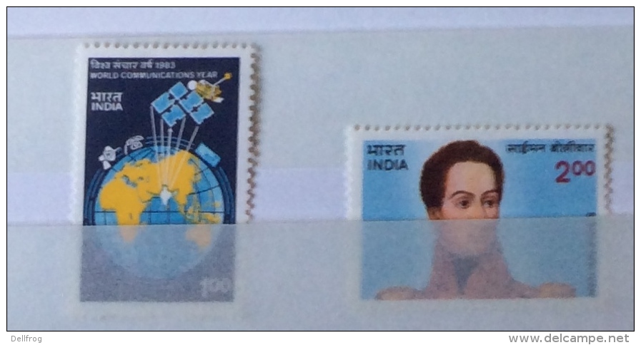 India 1983 Sg 1075, 1078-9,1080-1, 1082,1083 1084 1087. 1088 Sets /singles Mlh But Stamps 3 And 4 Are Mnh - Unused Stamps