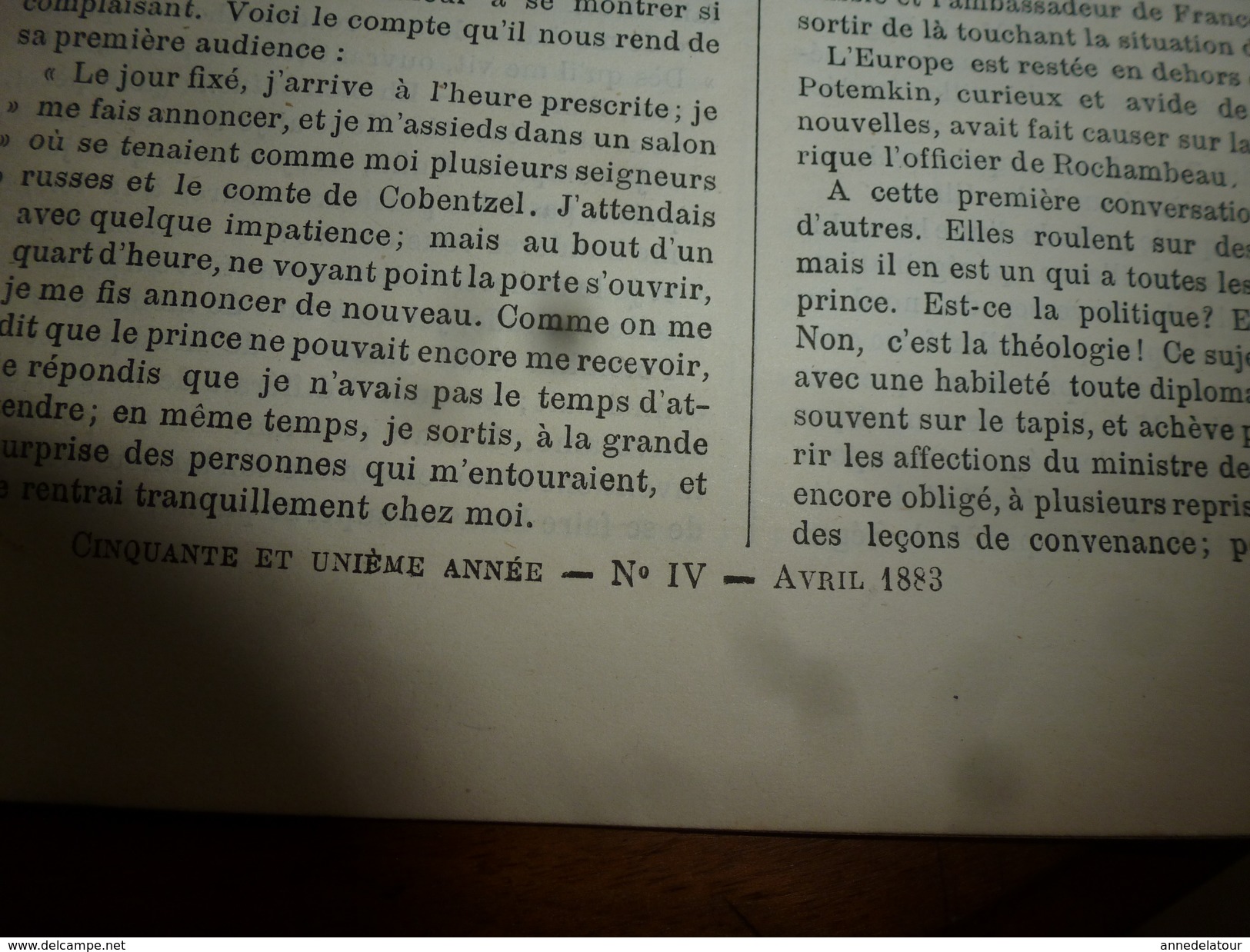 1883 JOURNAL DES DEMOISELLES  :Mémoires Du Comte De Ségur; L'arbre De BOSCOBEL ;Correspondance; Revue Musicale ;etc - Non Classés