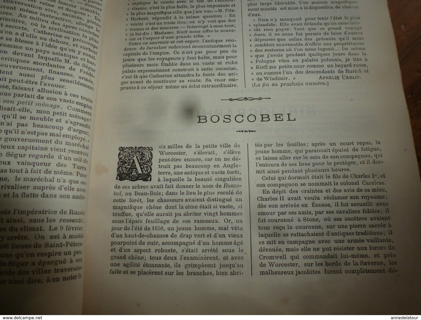 1883 JOURNAL DES DEMOISELLES  :Mémoires Du Comte De Ségur; L'arbre De BOSCOBEL ;Correspondance; Revue Musicale ;etc - Non Classés