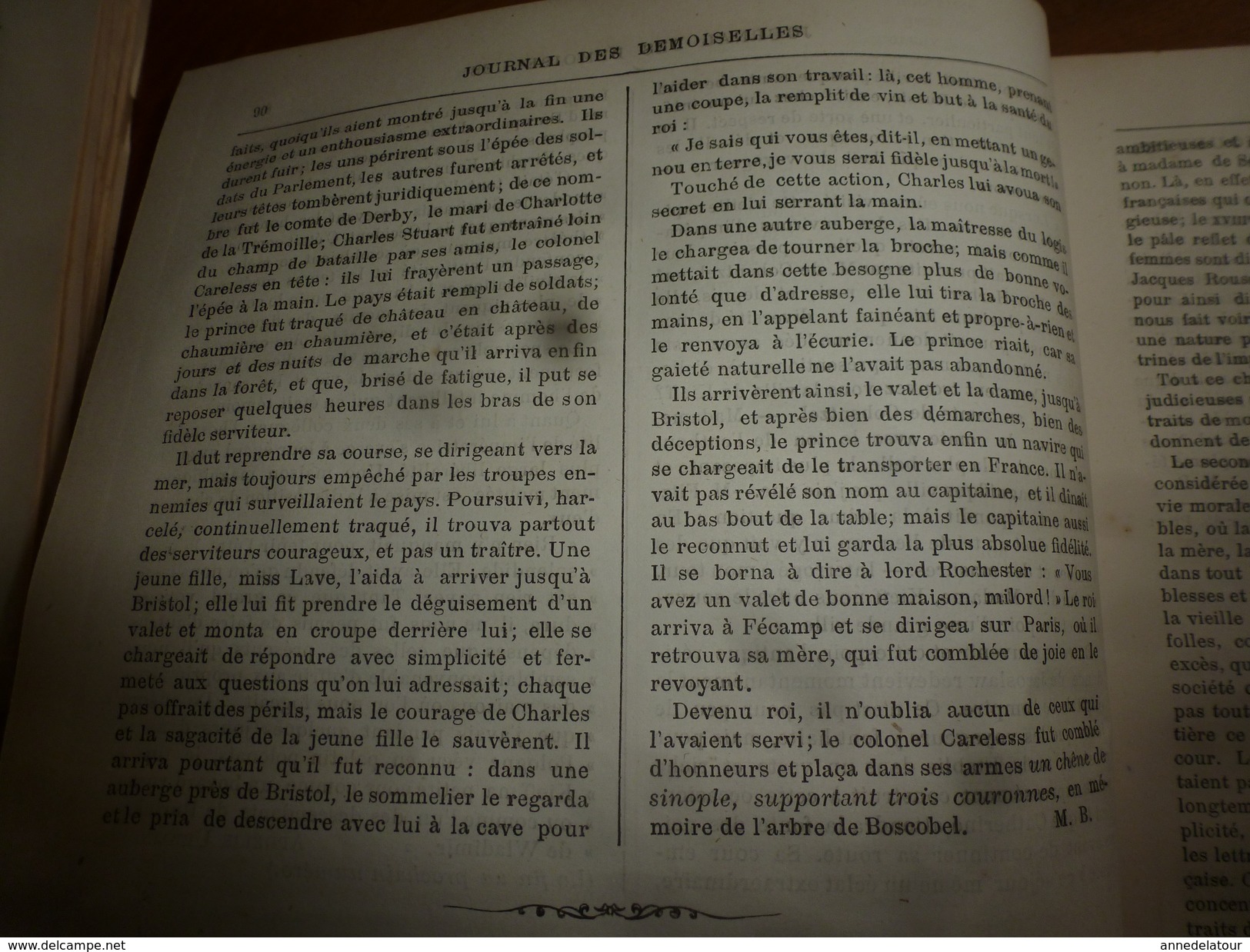 1883 JOURNAL DES DEMOISELLES  :Mémoires Du Comte De Ségur; L'arbre De BOSCOBEL ;Correspondance; Revue Musicale ;etc - Non Classés