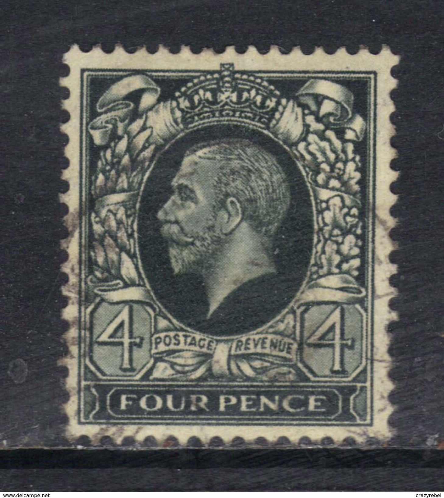 GB 1935 KGV 4d Grey Green SG 445 ( C283 ) - Used Stamps