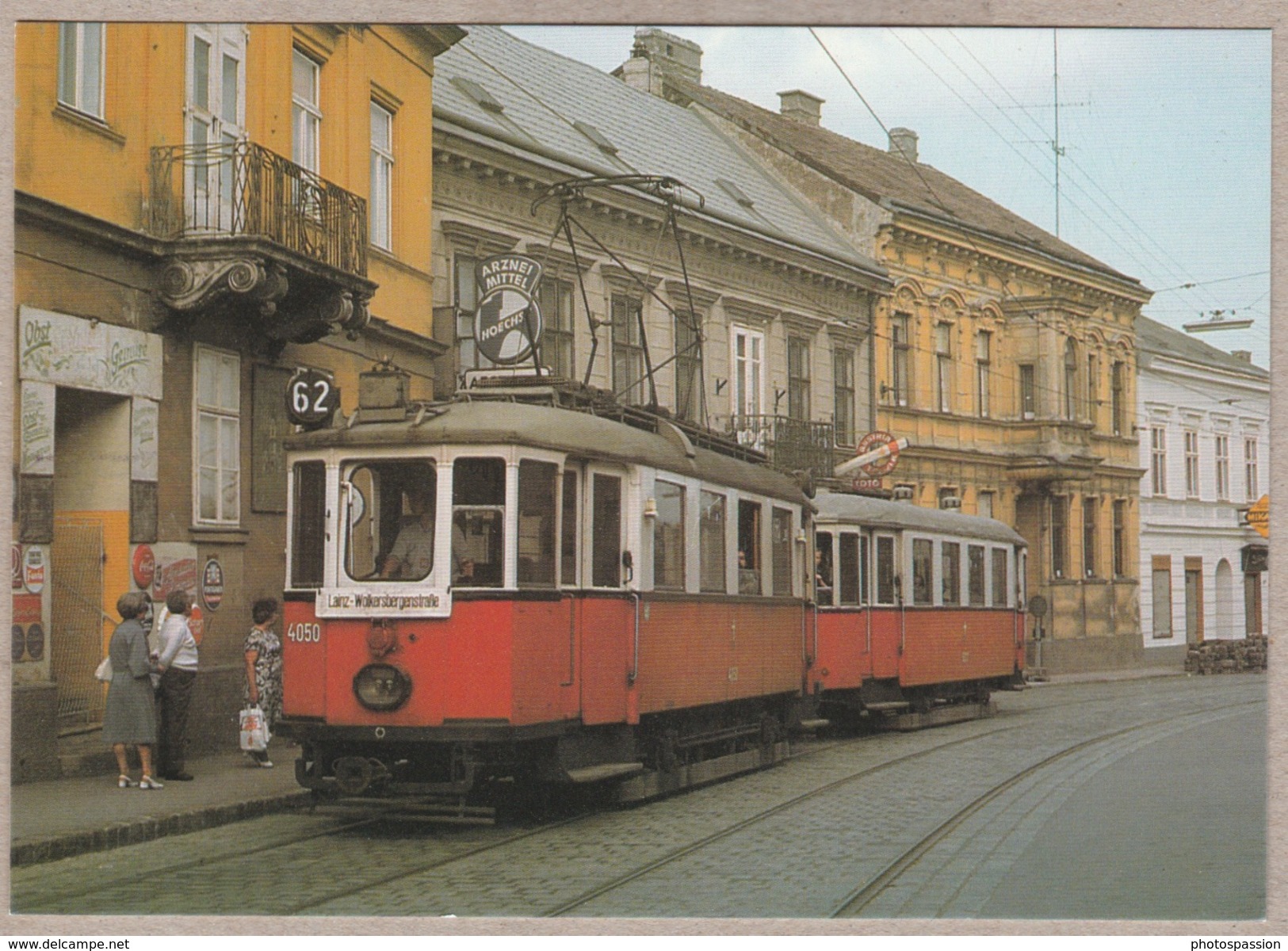 Wiener Stadtwerke-Verkehrsbetriebe Oldtimer - Triebwagen Typ M + Beiwagen Type M3 - Linie 62 Wien 12, Schloss Hetzendorf - Tramways