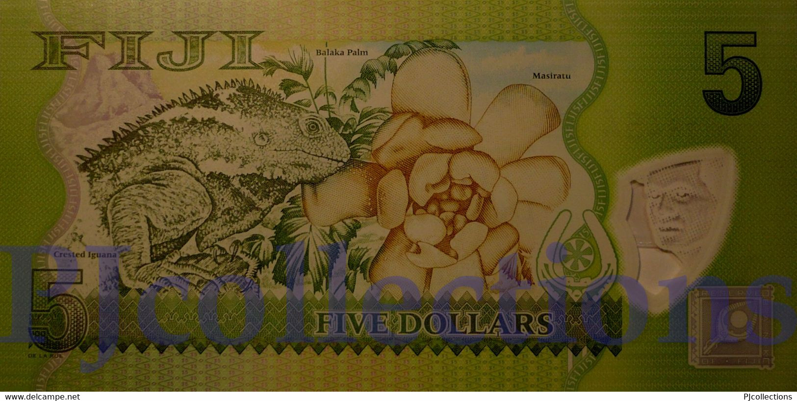 FIJI 5 DOLLARS 2013 PICK 115r POLYMER UNC REPLACEMENT - Fiji