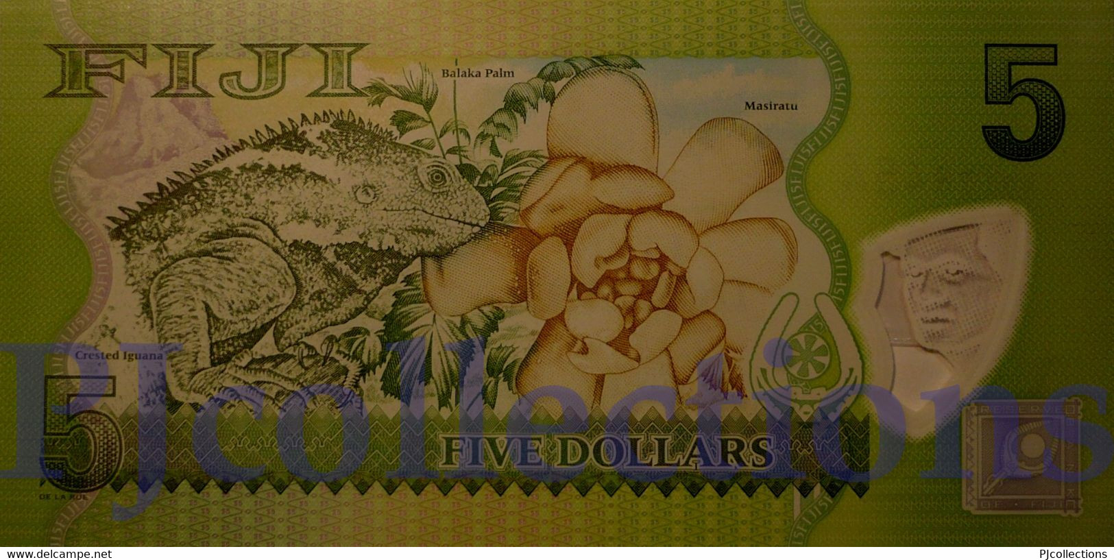 FIJI 5 DOLLARS 2013 PICK 115r POLYMER UNC REPLACEMENT - Fidji