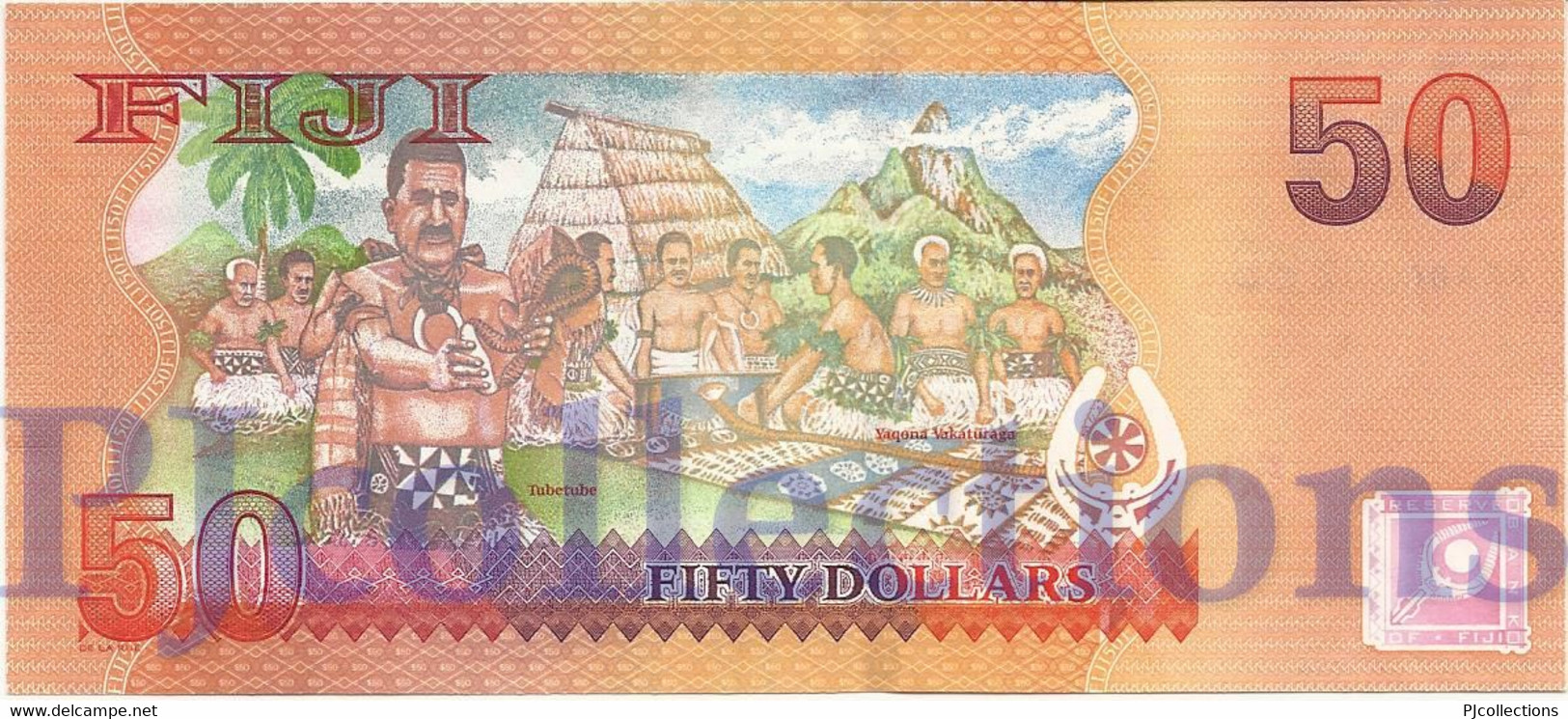 FIJI 50 DOLLARS 2013 PICK 118a UNC PREFIX "FFA" LOW SERIAL NUMBER - Fidji