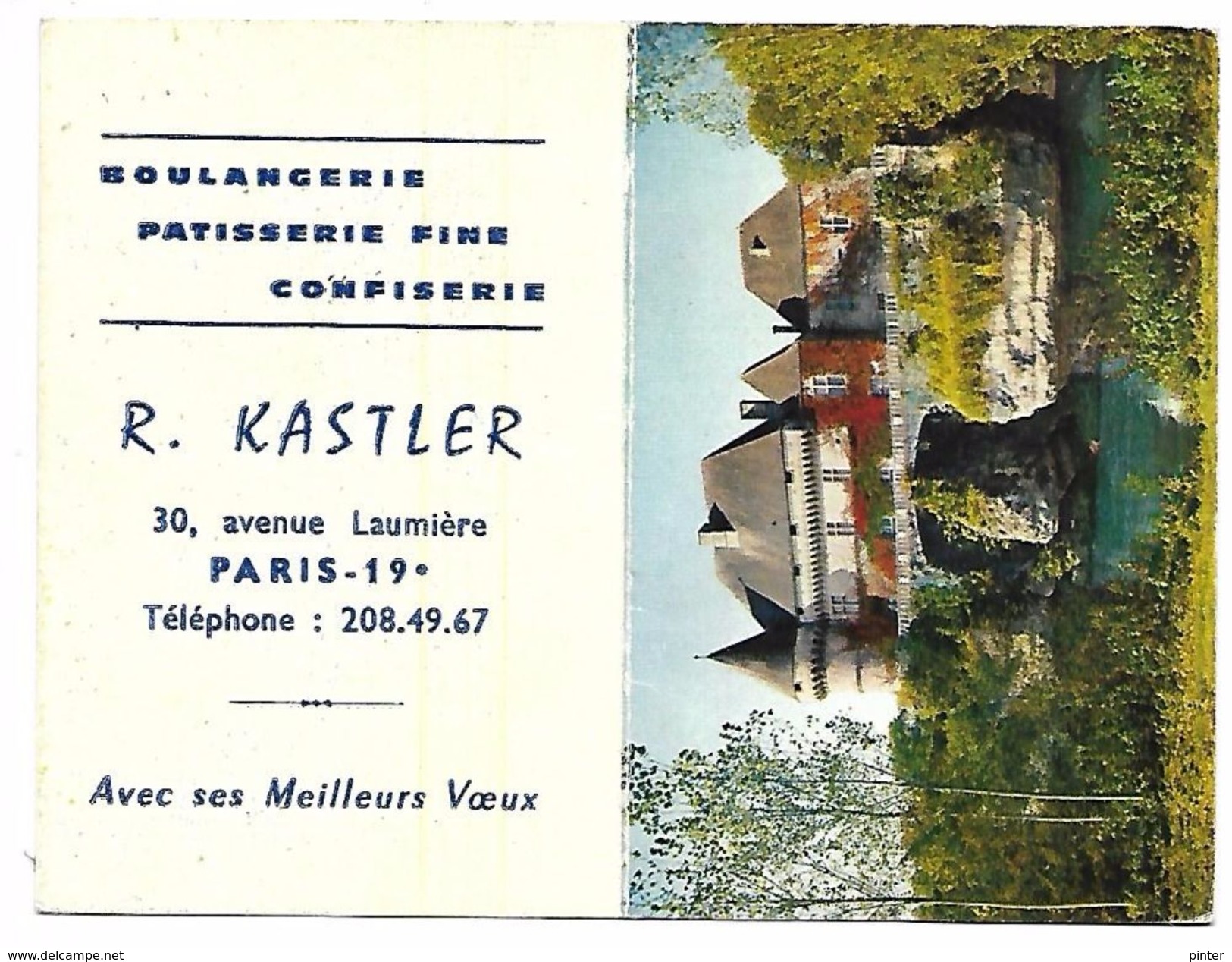 CALENDRIER 1967 - Format 12 X 9 Cm Ouvert - Boulangerie R. KASTLER - PARIS 19e - Petit Format : 1941-60